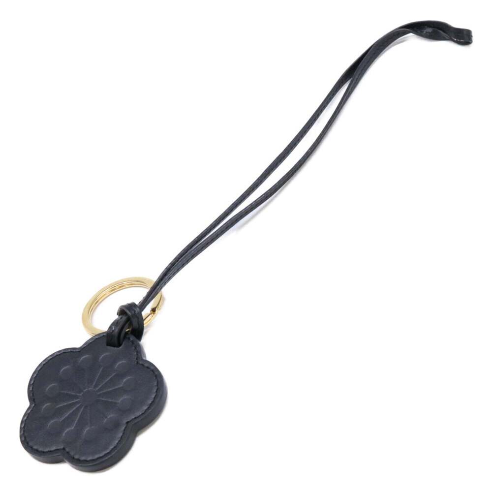 CELINE 49K013GVZ.38NO Plum Blossom Motif Charm, Calfskin, Black, Women's - Picture 2 of 8
